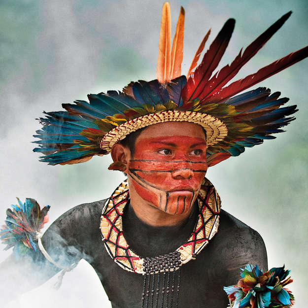The overall winning photograph by Giordano Cipriani is a stunning portrait of an Asurini do Tocantins tribesman in the Brazilian Amazon. The overall winning photograph by Giordano Cipriani is a stunning portrait of an Asurini do Tocantins tribesman in the Brazilian Amazon.