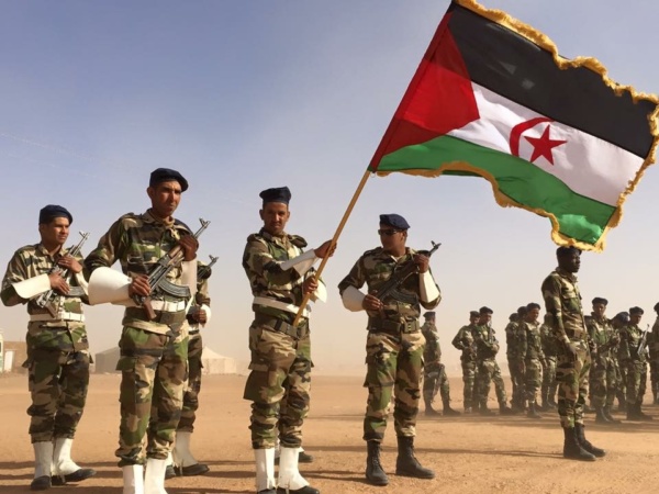 Members of Polisario Front in a military parade held in Tindouf Members of Polisario Front in a military parade held in Tindouf