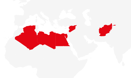 Afghanistan Algeria Egypt Libya Syria Afghanistan Algeria Egypt Libya Syria