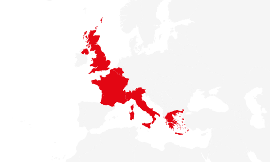 Belgium France Italy Greece United Kingdom Belgium France Italy Greece United Kingdom