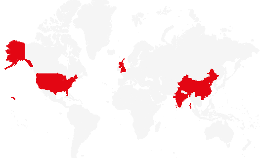USA India China United Kingdom USA India China United Kingdom