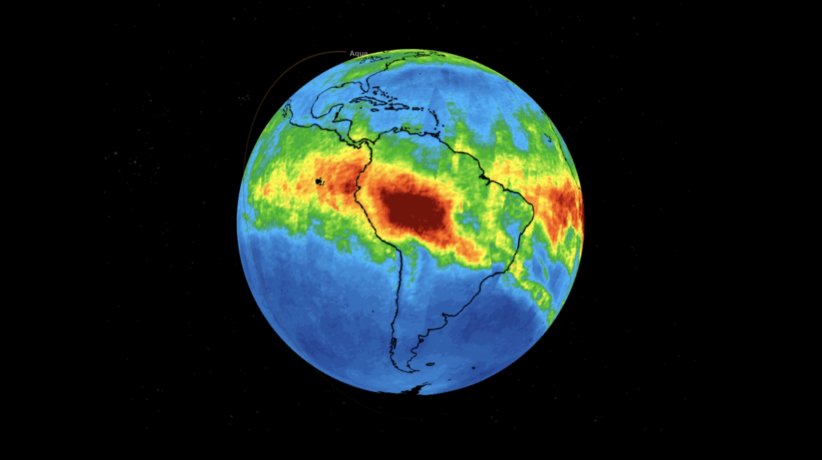 NASA Amazon rain forest fires