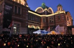 Thousands of South Korean rail workers have been on strike in recent weeks.  © WOOHAE CHO/AFP/Getty Images