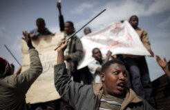 Refugees Cross Tunisian Border To Escape Violence in Libya