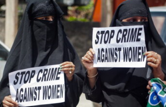 Women Workers Protest Over Crime Against  Women In Kashmir