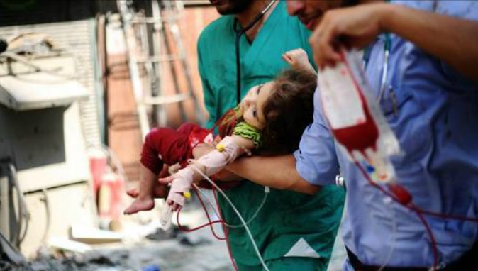 barrel bomb hospital