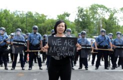 Rioting erupts in Ferguson, Missouri after police involved shooting of an unarmed teen Rioting erupts in Ferguson, Missouri after police involved shooting of an unarmed teen