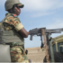 Cameroonian military Official paraiding the Amchide zone