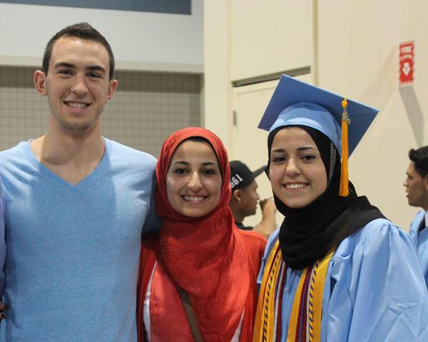 Deah Barakat, his wife Yusor Abu-Salha, and her sister Razan Abu-Salha
