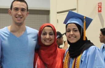 Deah Barakat, his wife Yusor Abu-Salha, and her sister Razan Abu-Salha Deah Barakat, his wife Yusor Abu-Salha, and her sister Razan Abu-Salha