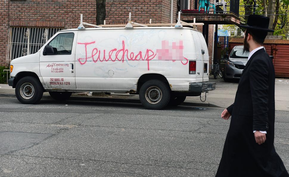 anti-semitic graffity