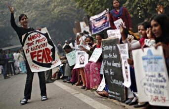 Protesters mark the anniversary of the Delhi gang rape of Jyoti Singh in 2012 Protesters mark the anniversary of the Delhi gang rape of Jyoti Singh in 2012