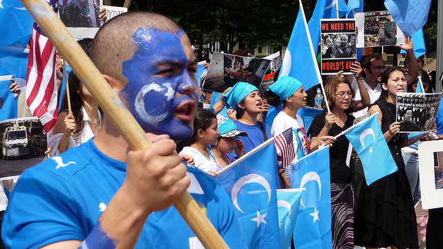 uyghur protestors
