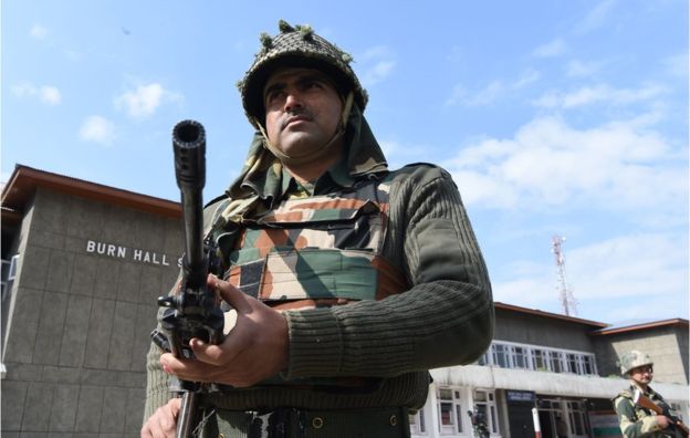 Indian soldier in Kashmire
