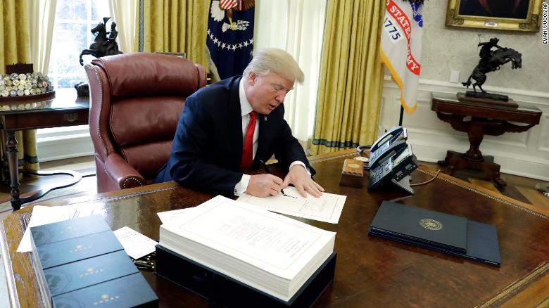 trump signing bill before christmas 2017
