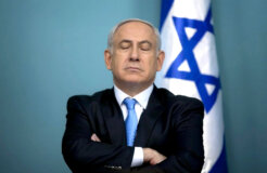 benjamin-netanyahu eyes closed
