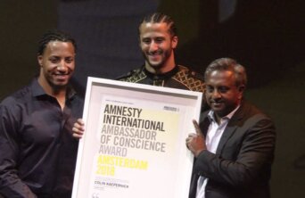 colin kaepernick amnesty award