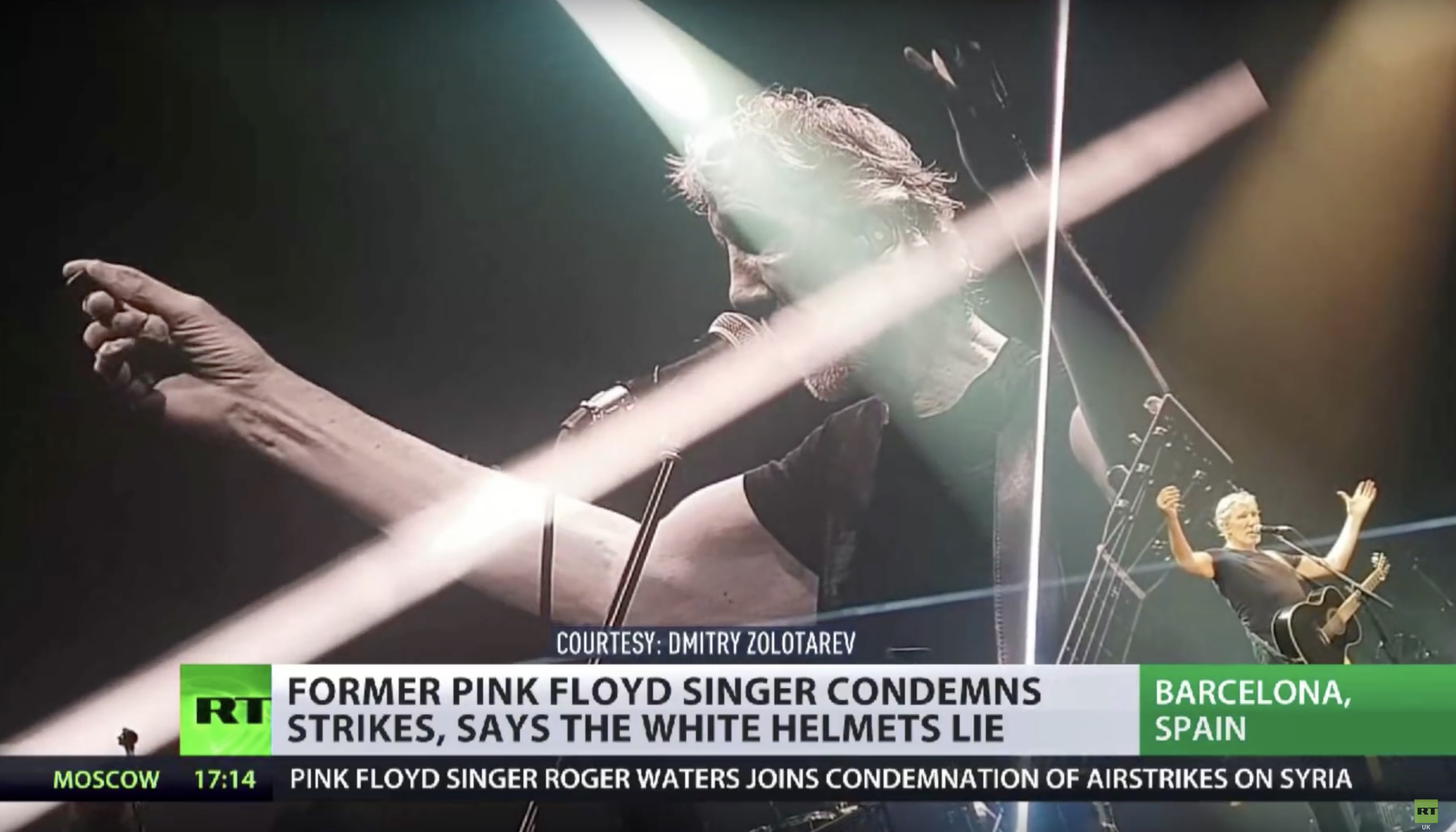 rogers waters RT youtube barcelone