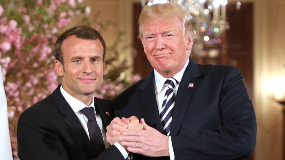 trump macron trump macron