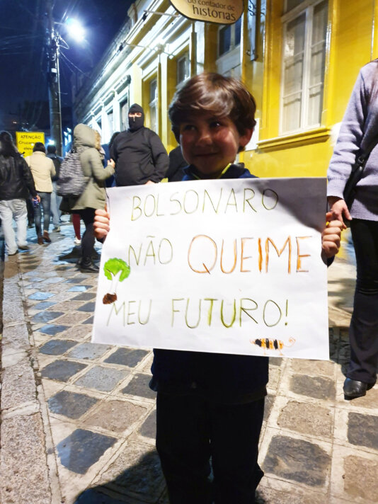 Photos from protest Curitiba Credit to Ellen Nemitz