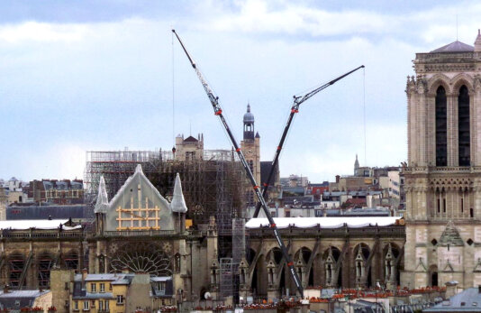 Notre Dame aftermath by Joelle Levy