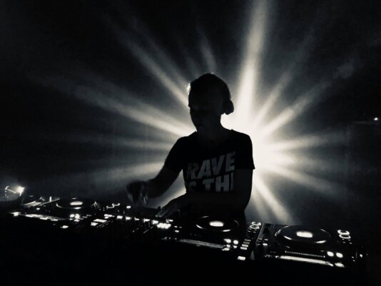 Susanne Kirchmayr aka DJ Electric Indigo and founder of international music network Female Pressure photo by Mike Vinyl