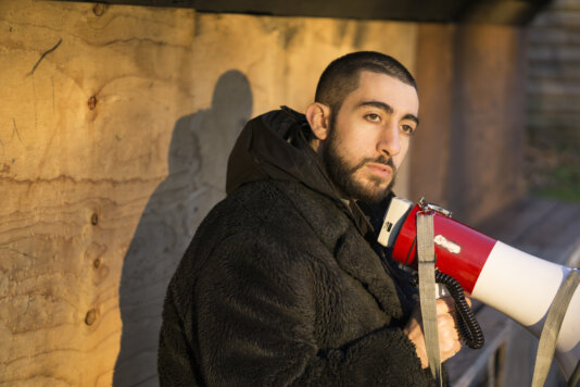 Potent Whisper - Press shot megaphone