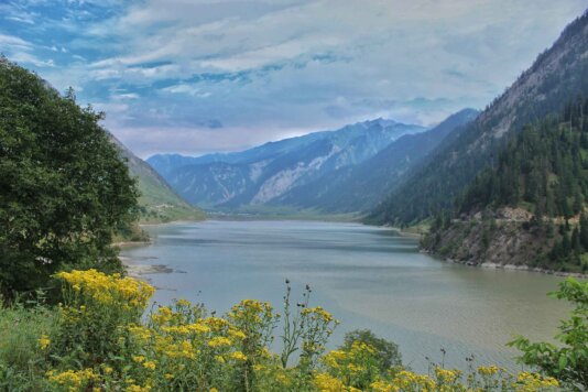 3. Water reservior of Kishanganga Hydel Project, Gurez, Kashmir