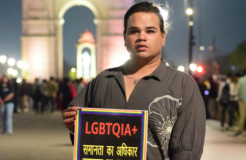 Akassh K. Aggarwal at a night protest against the transgender bill 2026 at India Gate, New Delhi Akassh K. Aggarwal at a night protest against the transgender bill 2026 at India Gate, New Delhi