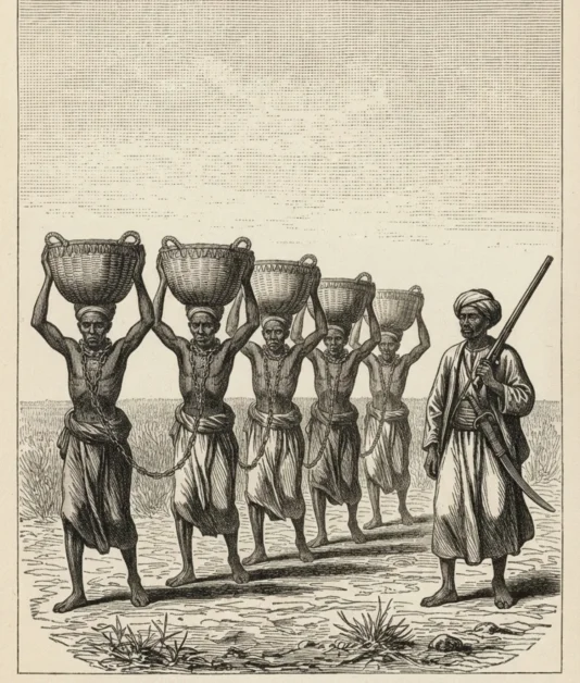 Slave trade in Zanzibar, 1889. Islamic countries were the last to outlaw slavery