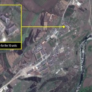 A satellite image from Kwanliso 16 prison camp, taken on 26 May 2013. © DigitalGlobe 2013