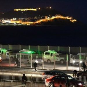 The drowned migrants were among some 250 sub-Saharan Africans who had been attempting to cross into Ceuta on 6 February.  © FADEL SENNA/AFP/Getty Images
