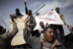 Refugees Cross Tunisian Border To Escape Violence in Libya