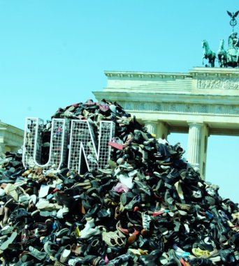 UN Sebrenica Shoes Berlin