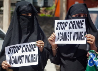 Women Workers Protest Over Crime Against  Women In Kashmir