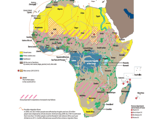 The North and Far North Regions of Cameroon Risks Floods and Food Failures in future