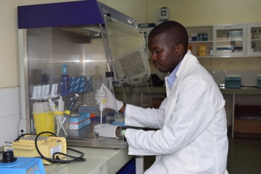 Moses Otiende, lead molecular biologist at KWS.