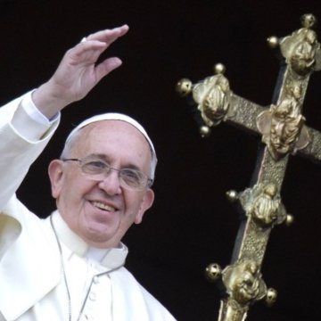Pope Francis gives the Christmas Urbi et Orbi Blessing at St Peter Square