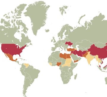 World Conflict Map 2015, provided by the Center for Preventive Action/Council on Foreign Relations