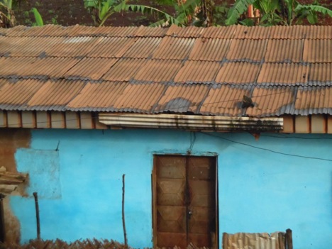 Rooftop water collection system in Bamenda developed to gather fresh water from the rains. Rooftop water collection system in Bamenda developed to gather fresh water from the rains.