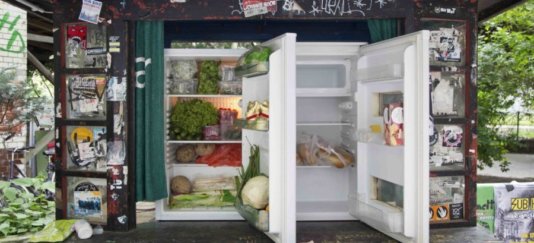 The sharing fridges are an offshoot of Foodsharing.de, where more than 55,000 users throughout Germany advertise their leftovers free to be picked up by someone hungry nearby. The sharing fridges are an offshoot of Foodsharing.de, where more than 55,000 users throughout Germany advertise their leftovers free to be picked up by someone hungry nearby.