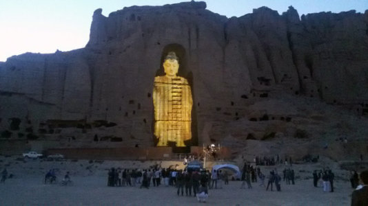 Buddha’s statue at the Bamiyan festival Buddha’s statue at the Bamiyan festival