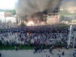 kurdish mass protests in mahabad