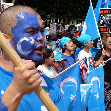 uyghur protestors