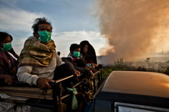 Villagers Evacuate During Forest Fires in Sumatra Villagers Evacuate During Forest Fires in Sumatra