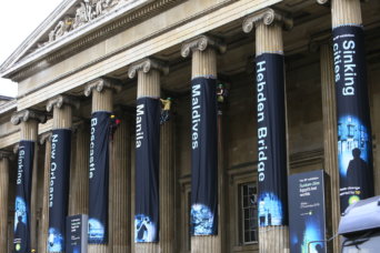 Greenpeace protest at British Museum BP exhibition Greenpeace protest at British Museum BP exhibition