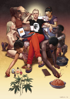 Daniel-Garcia-Art-Illustration-Personal-Slaves-Capitalism-Consumer-Product-Woman-Man-Fashion-Food-Porn5 Daniel-Garcia-Art-Illustration-Personal-Slaves-Capitalism-Consumer-Product-Woman-Man-Fashion-Food-Porn5