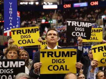 trump digs coal
