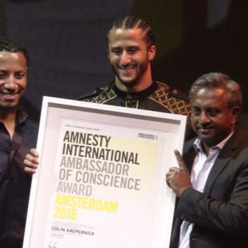 colin kaepernick amnesty award