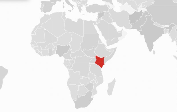 Kenya world map
